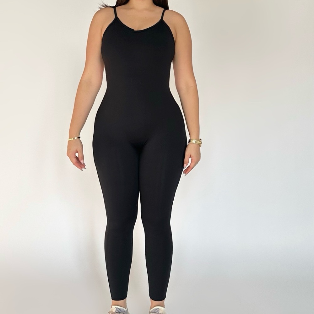 V Cut Jumpsuit Scrunch Design